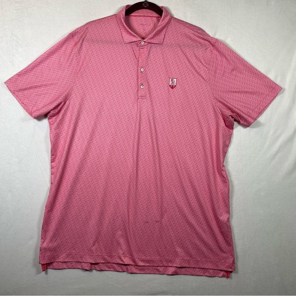 Johnnie-O Performance Azalea Zazu Print Polo Size XL